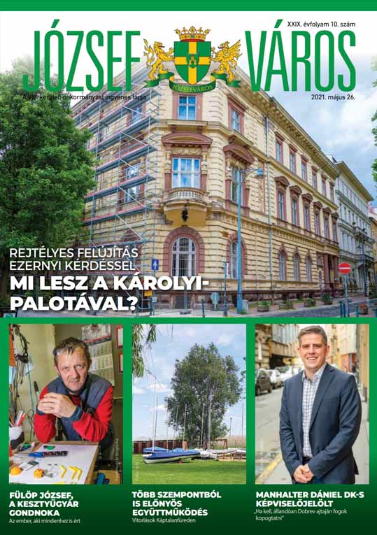 Józsefváros Újság 2021/10. szám címlap