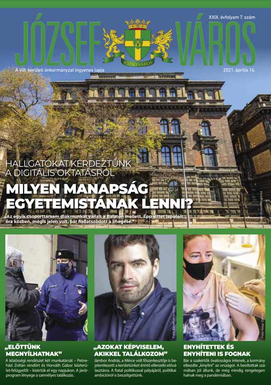 Józsefváros Újság 2021/07. szám címlap