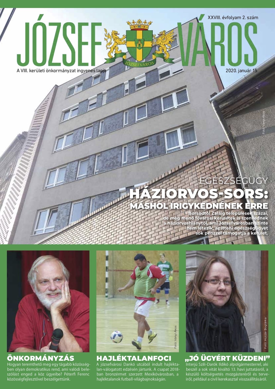 Józsefváros Újság 2020/02. szám címlap