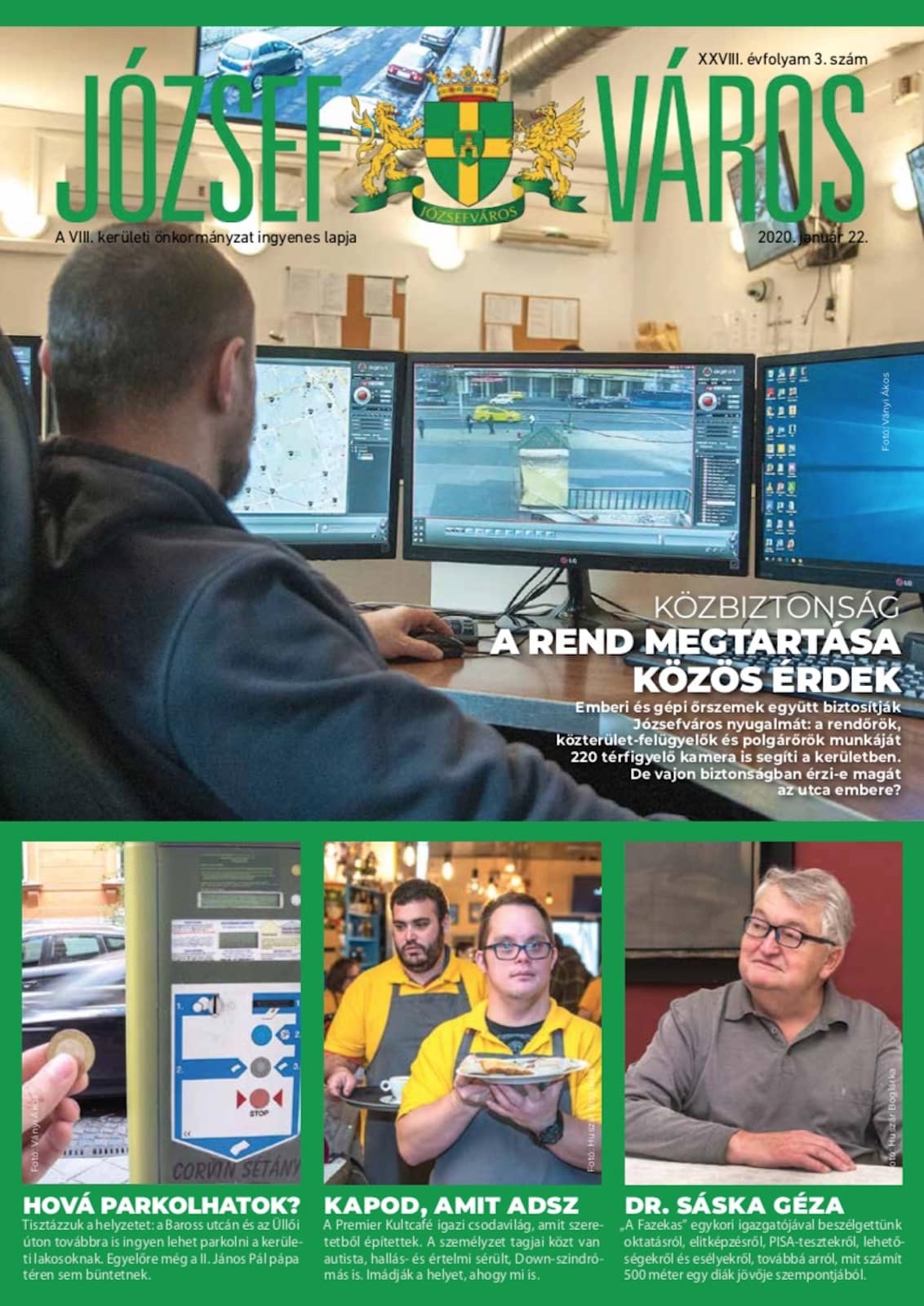 Józsefváros Újság 2020/03. szám címlap