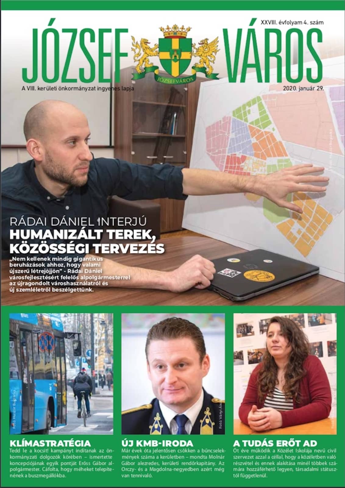 Józsefváros Újság 2020/04. szám címlap