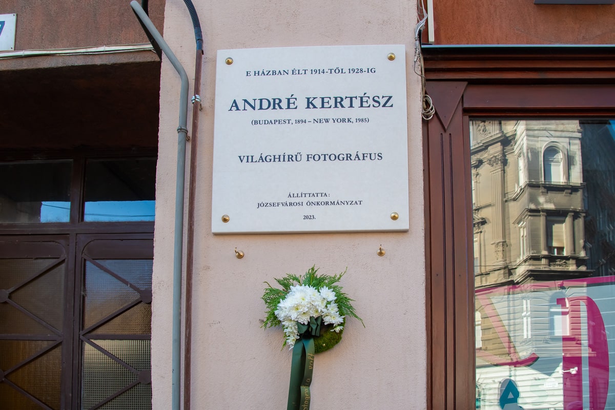 André Kertész emléktáblát kapott Józsefvárosban - Fotó: Huszár Boglárka
