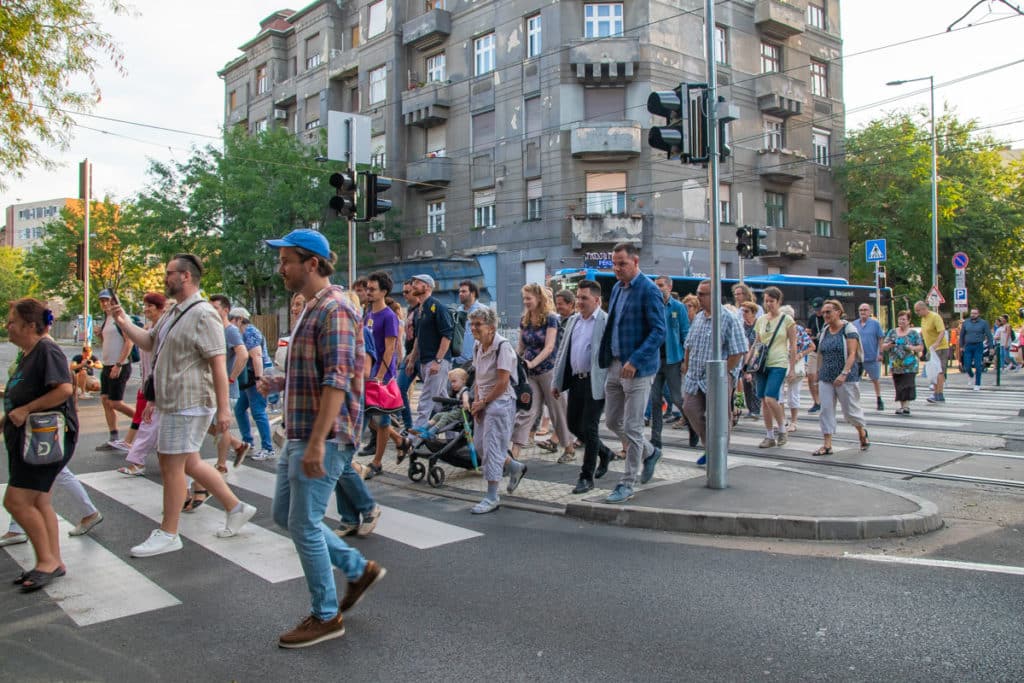 Az Orczy úti zebra átadása - Fotó: Huszár Boglárka