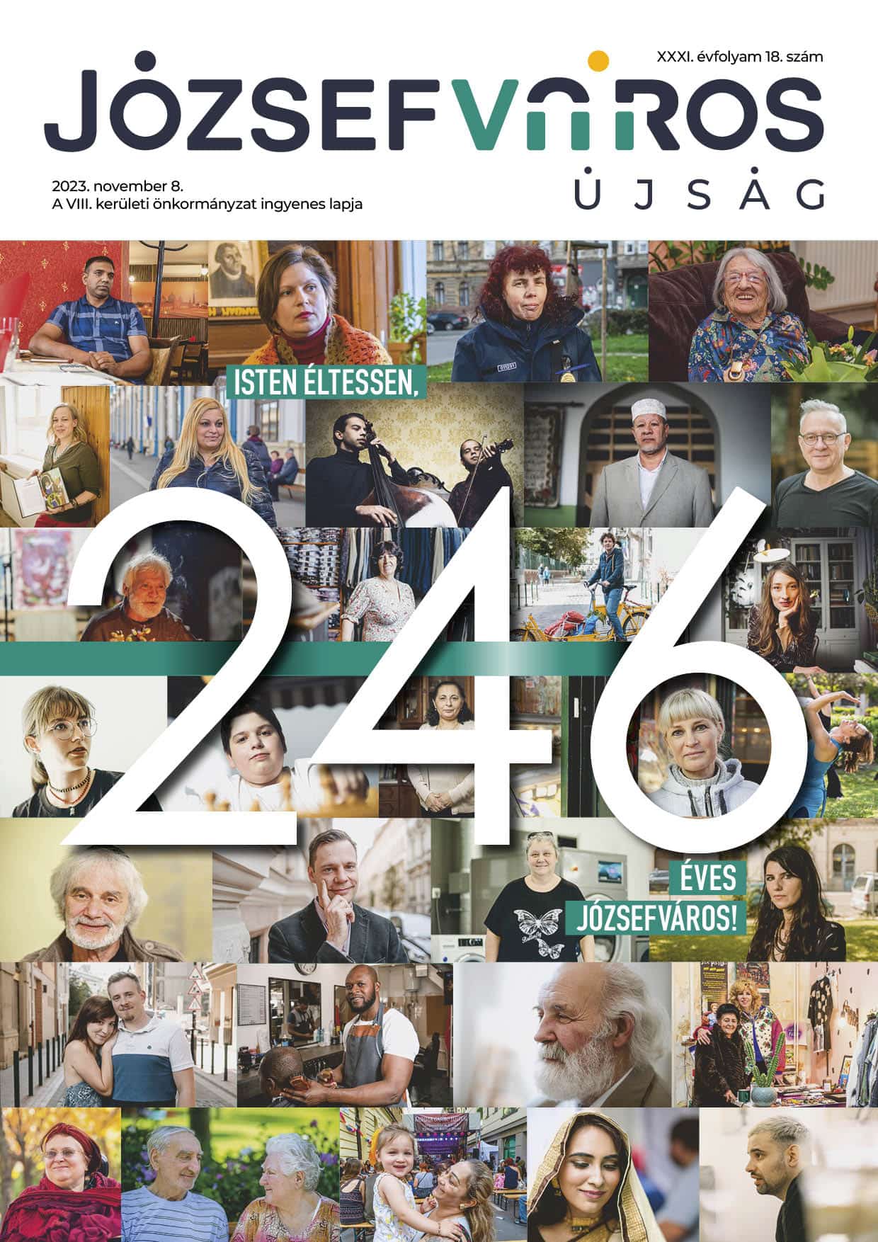 Józsefváros Újság 2023/18. szám címlap
