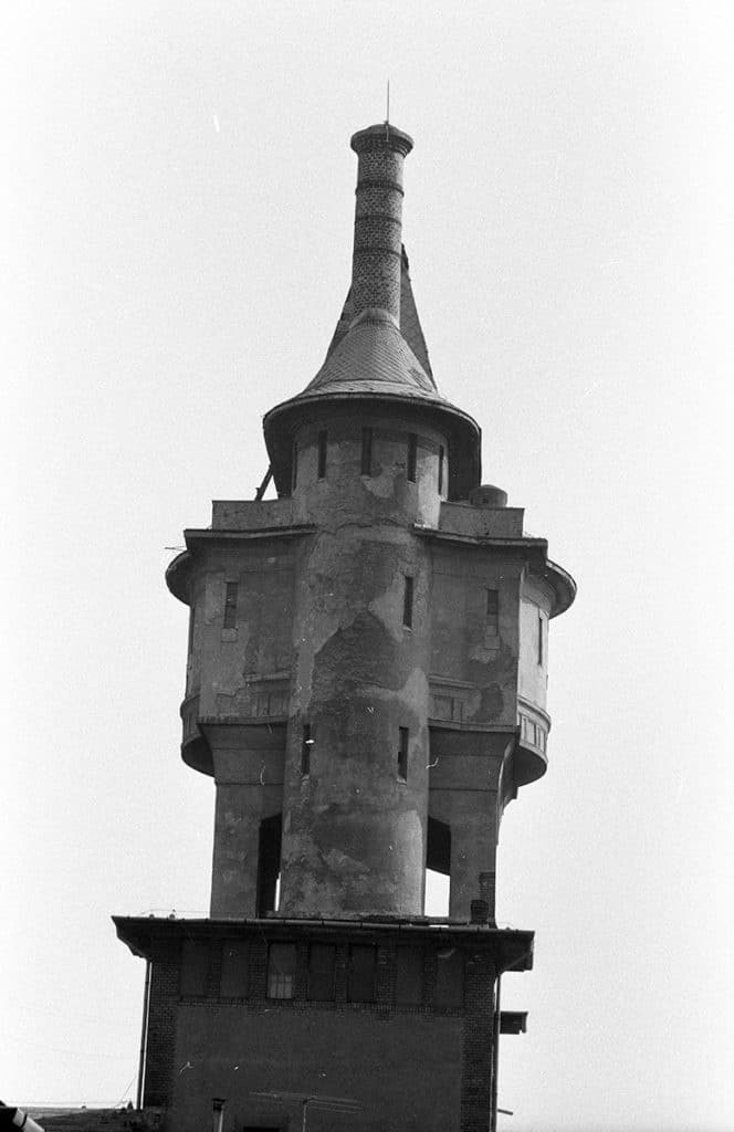 1983. A MÁVAG kolónia víztornya. - Fotó: Fortepan / Szalay Zoltán