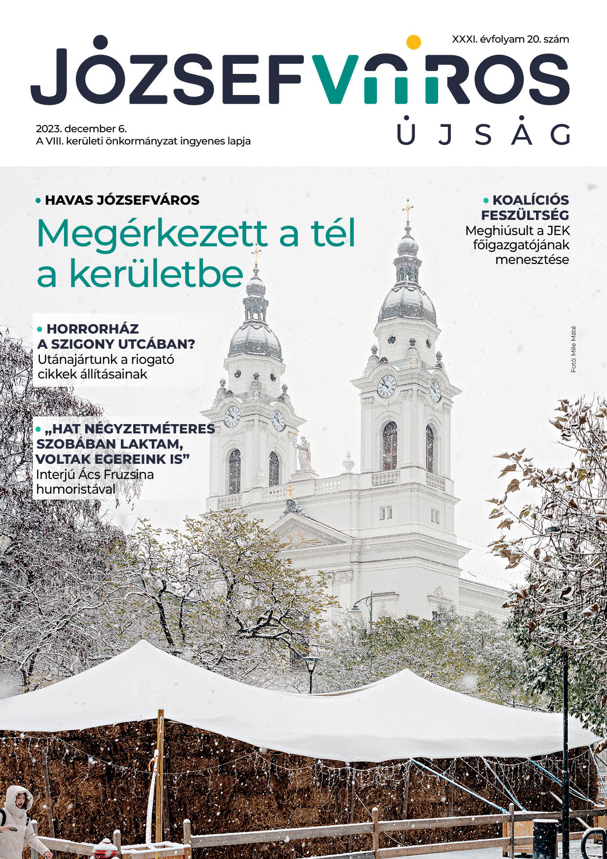 Józsefváros Újság 2023/20. szám címlap