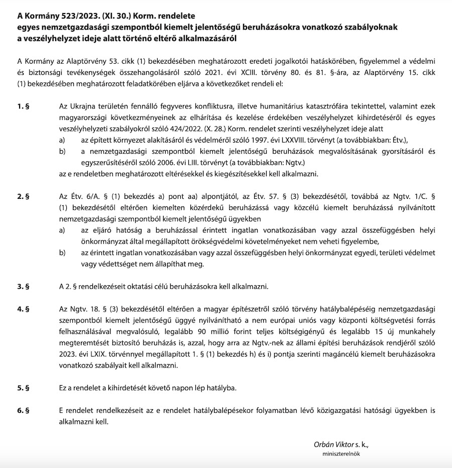 kormányrendelet
