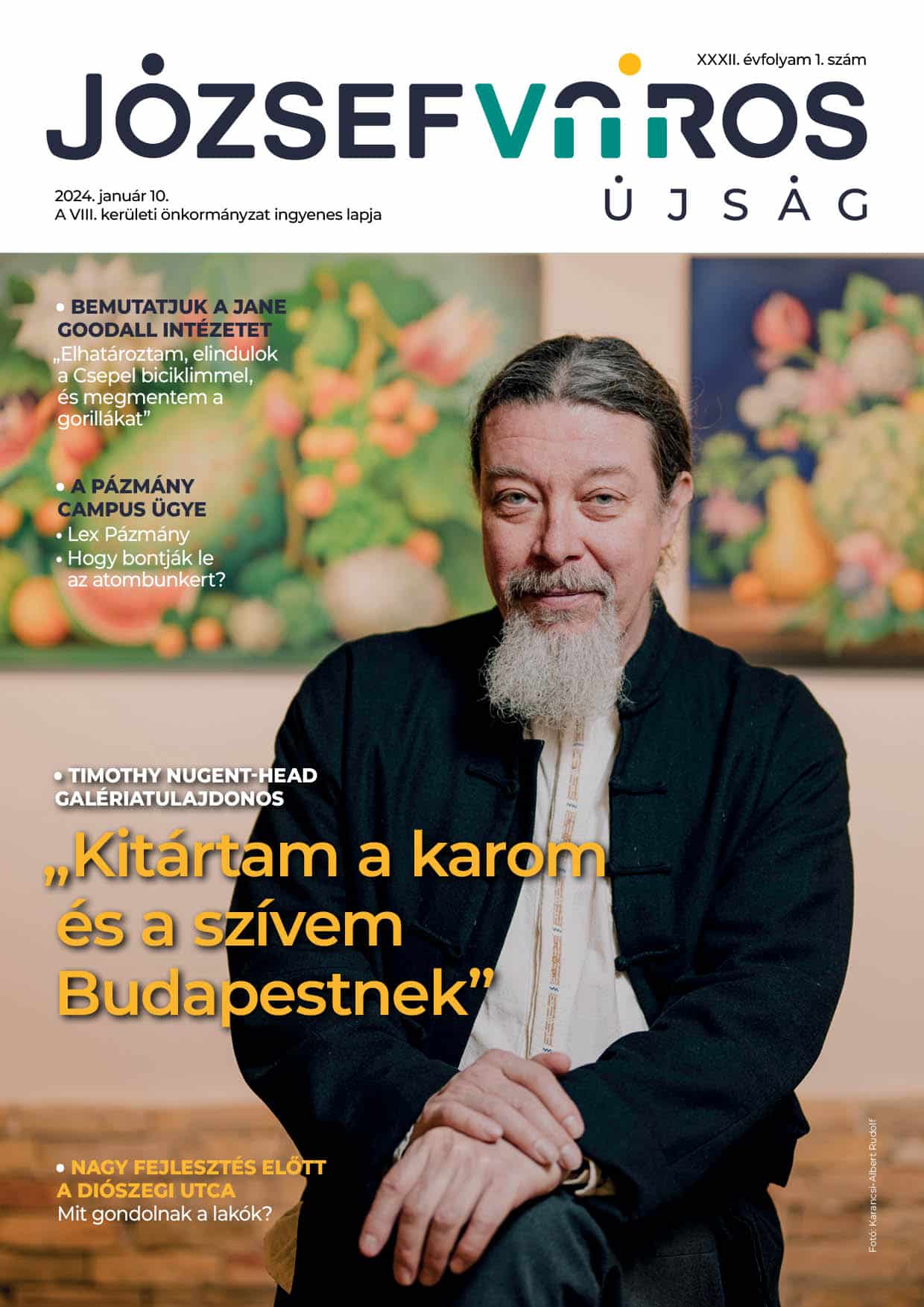 Józsefváros Újság 2024/1. szám címlap