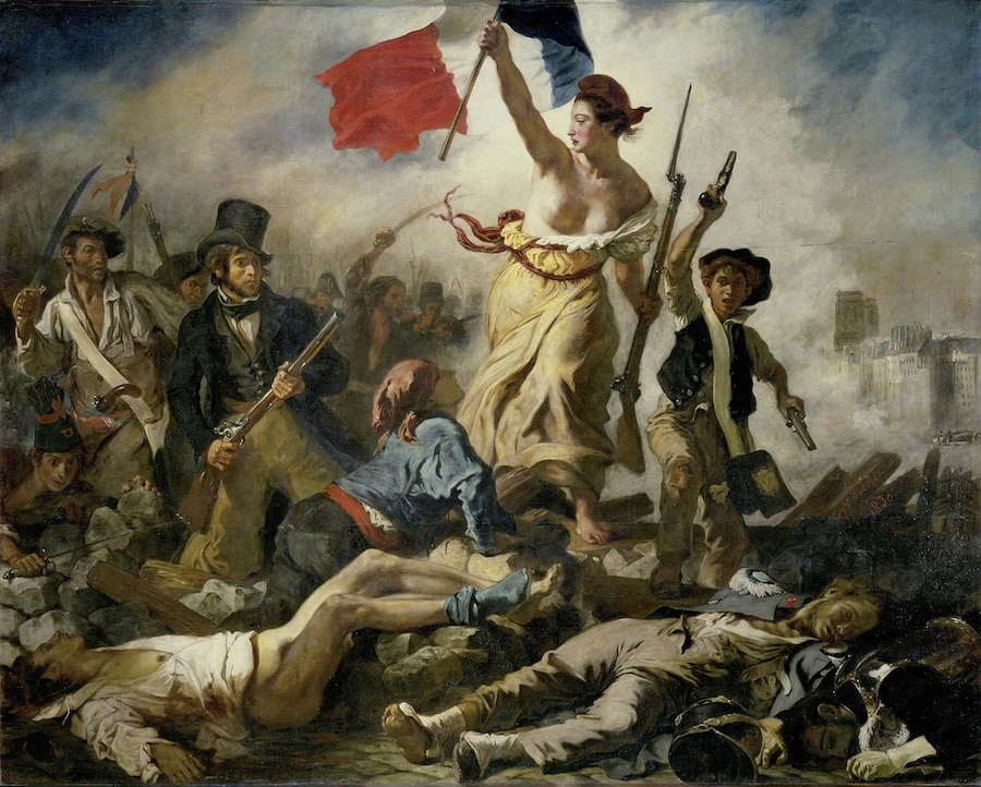 Eugène Delacroix - Le 28 Juillet. La Liberté guidant le peuple - Forrás: Wikipedia