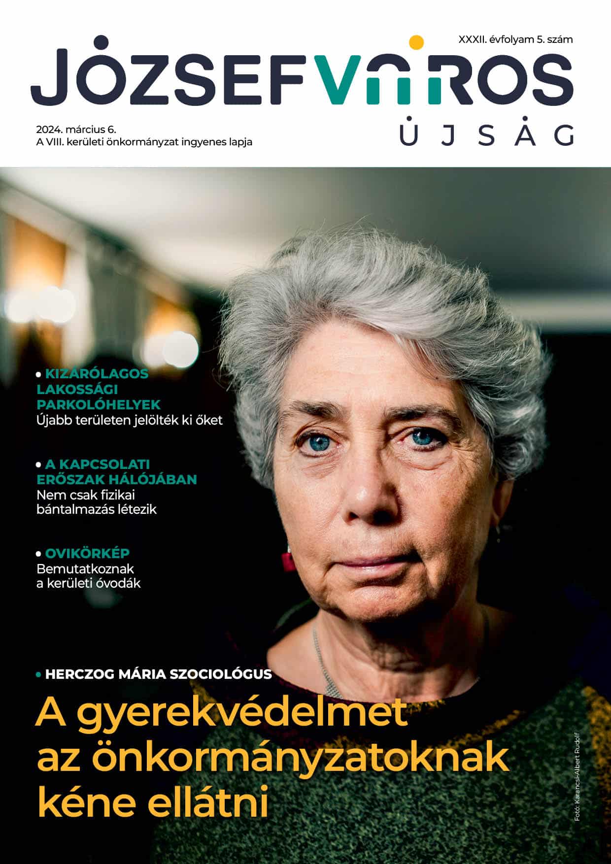 Józsefváros Újság 2024/5. szám címlap