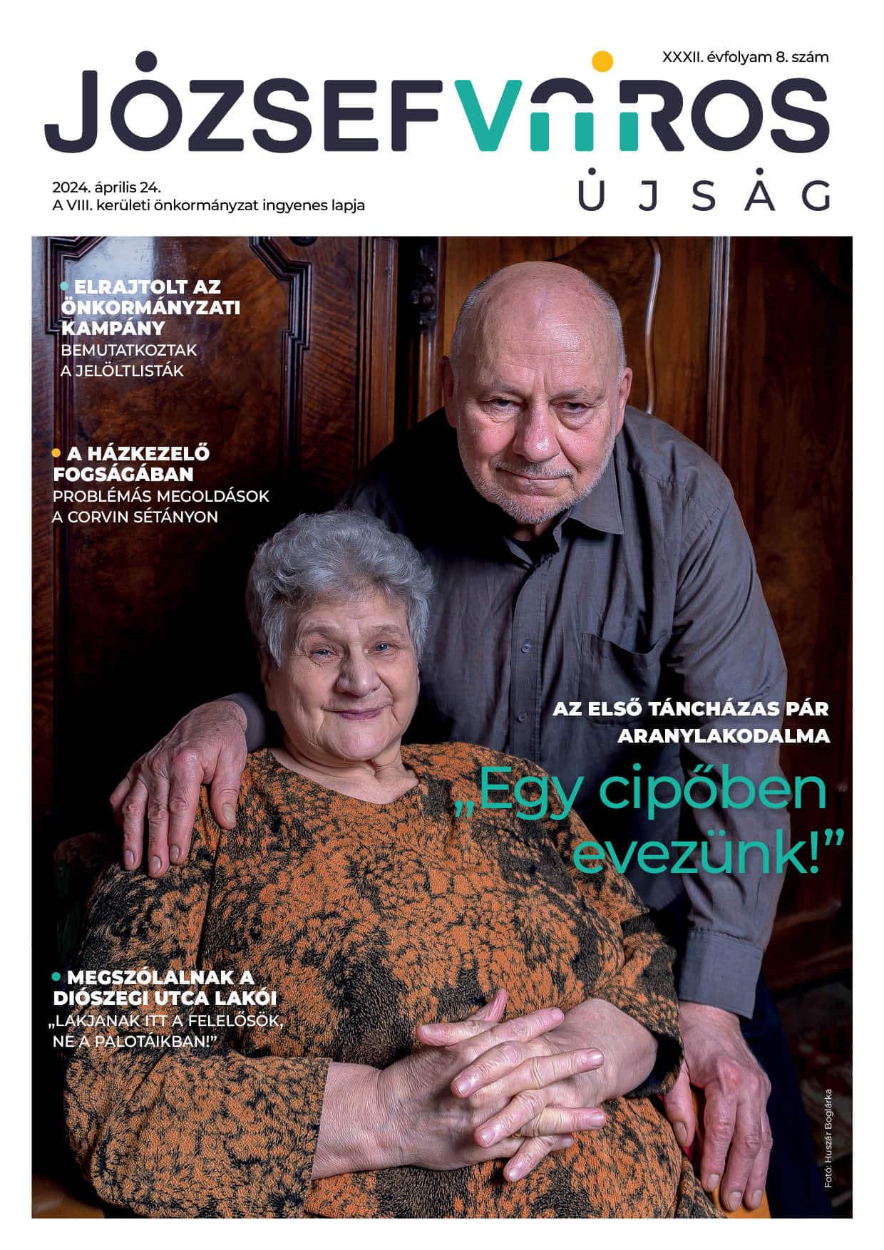 Józsefváros Újság 2024/8. szám címlap