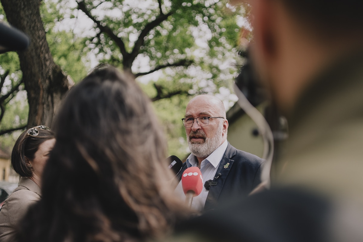 2024. április 10. Sajtótájékoztató a Diószeghy utcában