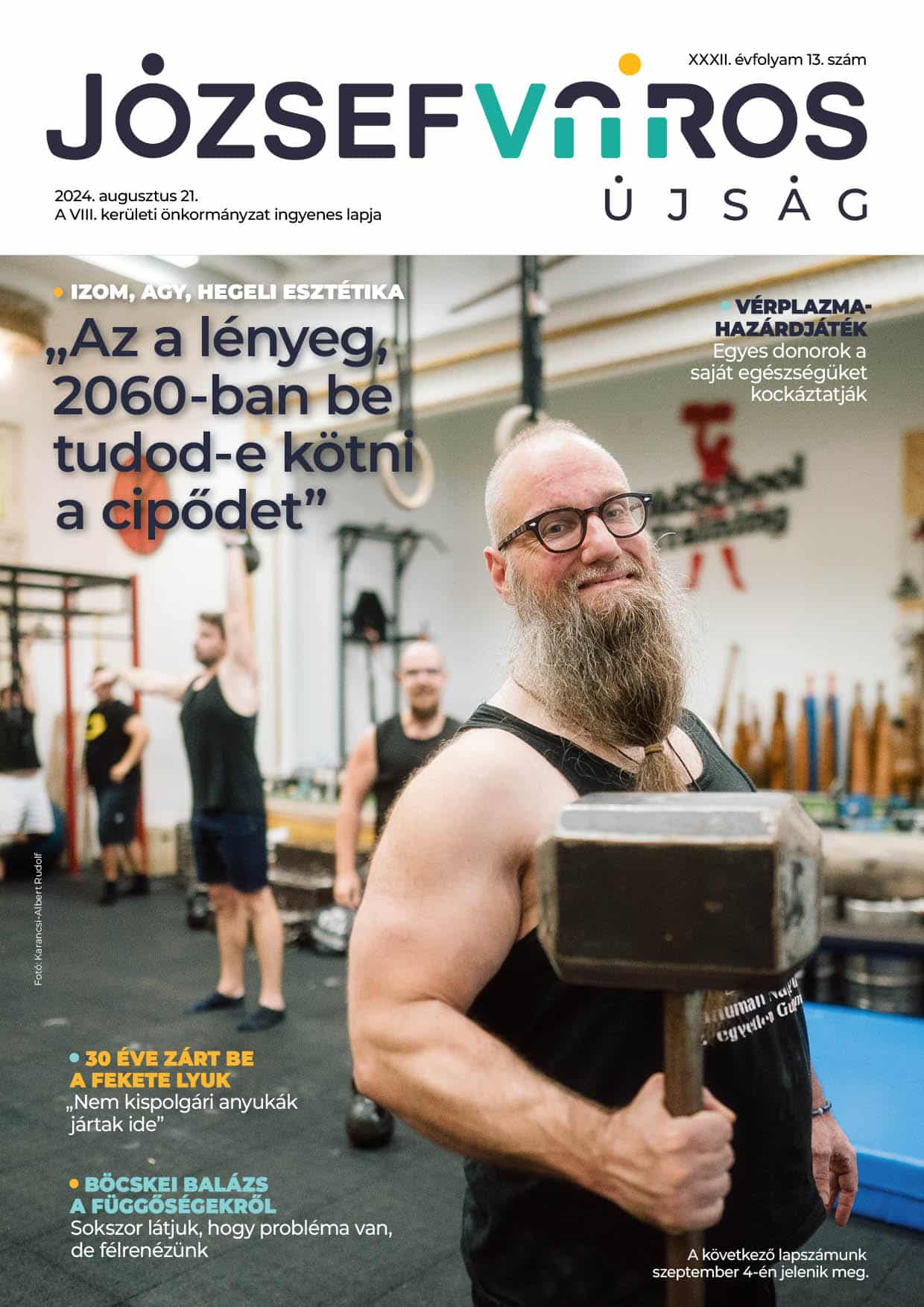 Józsefváros Újság 2024/13. szám címlap