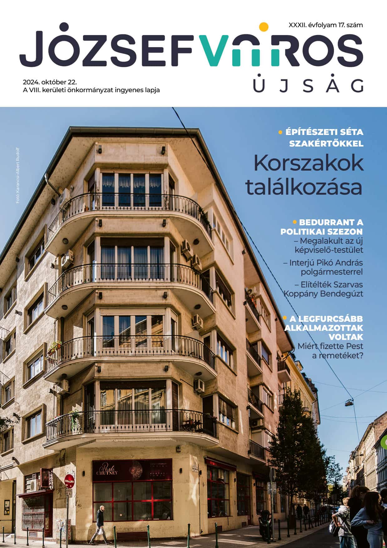 Józsefváros Újság 2024/17. szám címlap