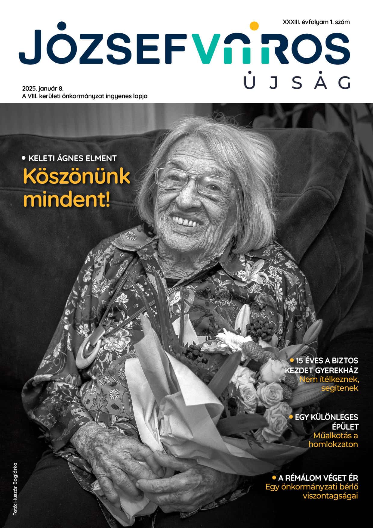Józsefváros Újság 2025/1. szám címlap