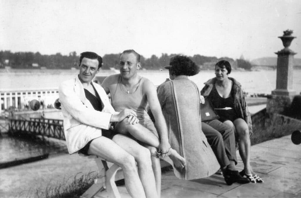 Duna strandfürdő az Újlaki rakparton a Sajka utcánál. Fotó: Fortepan / Balassa Péter