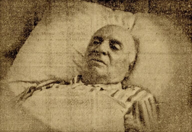 Az utolsó felvétel Hock Jánosról - Forrás: Reggeli Újság 1936. október 12.