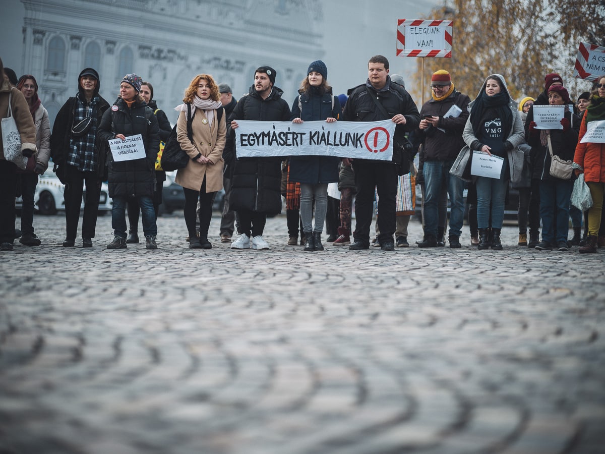 2022. december 8. Tuntetes a pedagogusokert