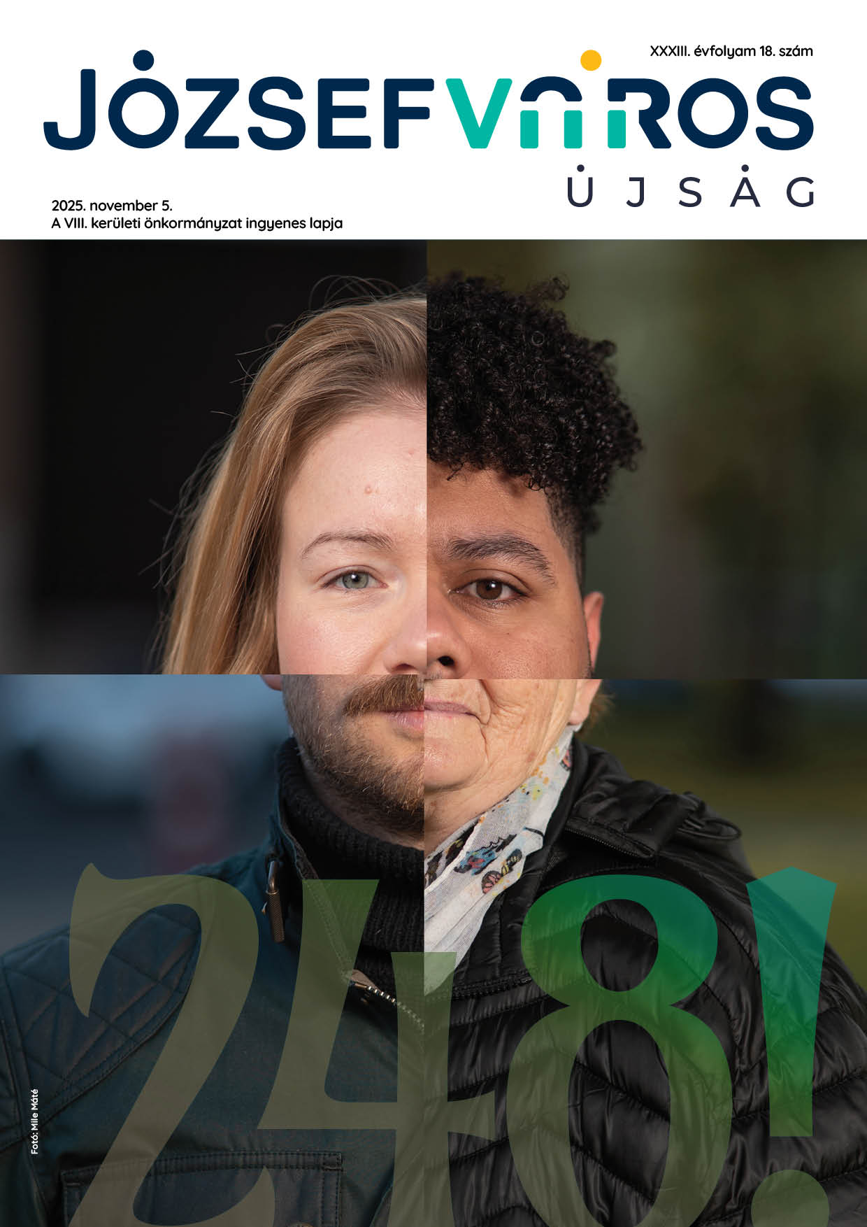 Józsefváros Újság 2025/18. szám címlap