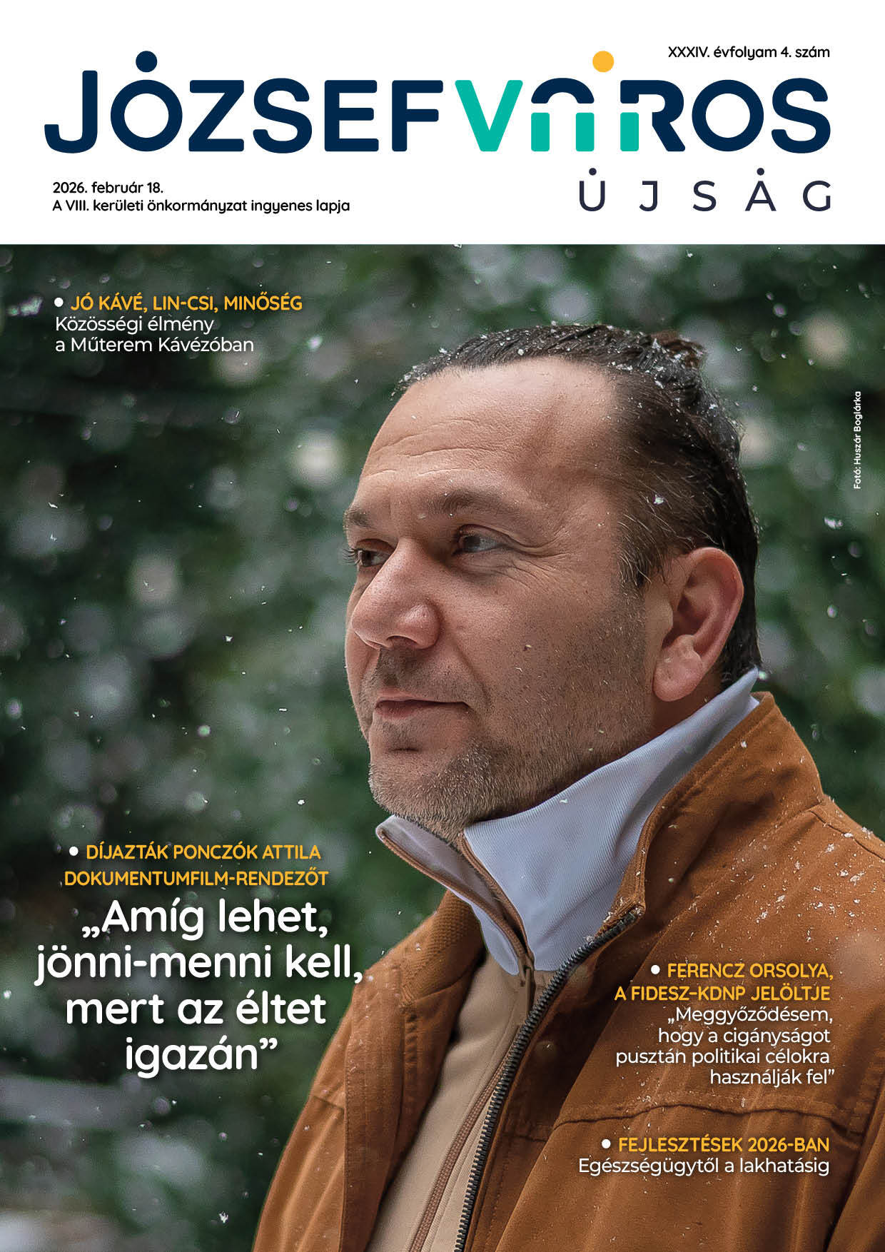 Józsefváros Újság 2026/4. szám címlap