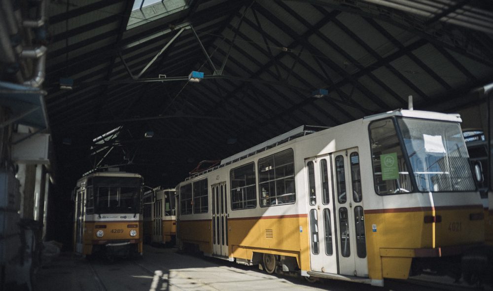 A Baross kocsiszín az Orczy téren, 2023. február 7-én. Fotó: Karancsi-Albert Rudolf / Józsefváros Újság