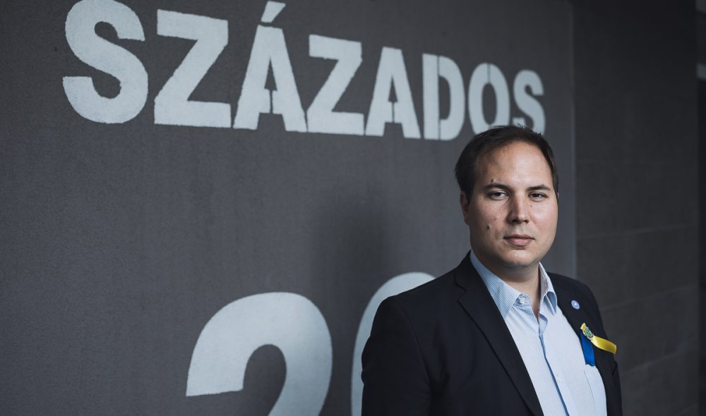 Szarvas Koppány Bendegúz, józsefváros önkormányzati képviselője 2023. június 27-én. Fotó: Karancsi-Albert Rudolf