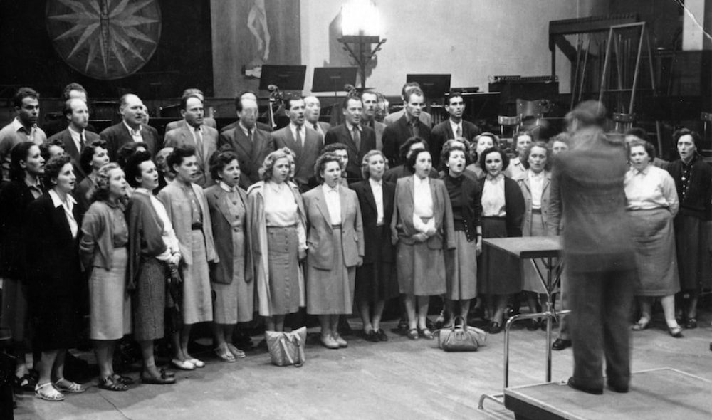 a Magyar Rádió 6-os stúdiója 1961-ben - forrása: Fortepan/Csizmadia László