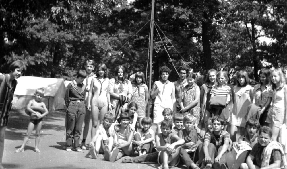 Szigligeten táborozó úttörők 1969-ben. A kép forrása: Fortepan / Jáki László