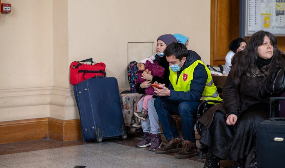 Ukrajnai menekültek a Nyugatiban - Fotó: Mile Máté